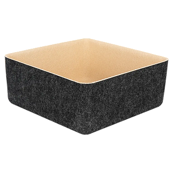 Органайзеры войлочные Larvij, 25x10x25 мм, серый / бежевый, 4 шт., LAJ133005DG
