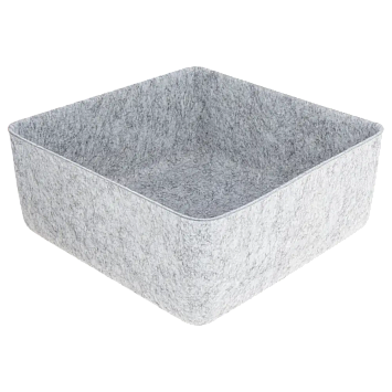 Органайзеры войлочные Larvij, 25x10x25 мм, серый, 4 шт., LAJ133005LG