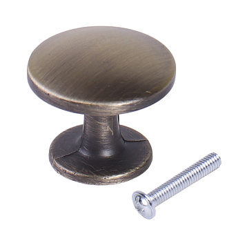 Ручка мебельная Larvij, 25x25x20 мм, антик бронза, L4.knob15AB