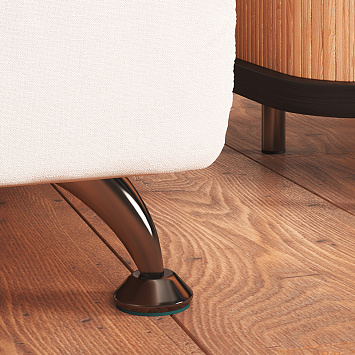 Ножка для диванов и кресел Larvij, 105x45x95 мм, xром, L61SOFA90CH